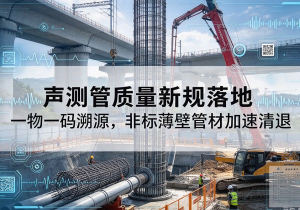 德格声测管质量新规落地，一物一码溯源，非标薄壁管材加速清退