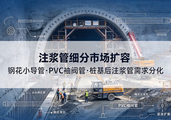 德格注浆管细分市场扩容，隧道钢花小导管、PVC 袖阀管、桩基后注浆管需求分化